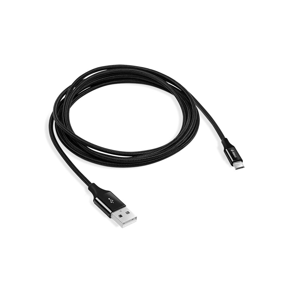 ttec Câble tressé USB-C vers USB-A de charge et de données Rouge 1,2 m 480 Mo